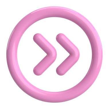 Sonraki düğme. Devam et düğmesi. 3B illüstrasyon.