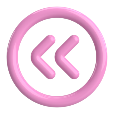 Önceki düğme. Arka düğme. 3B illüstrasyon.