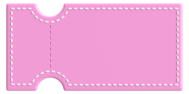 3 boyutlu kupon etiketi. 3B illüstrasyon.