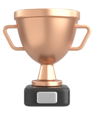 3 boyutlu altın bardak. 3B illüstrasyon.