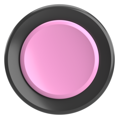 Üç boyutlu daire düğmesi. Boş tuş. 3B illüstrasyon.