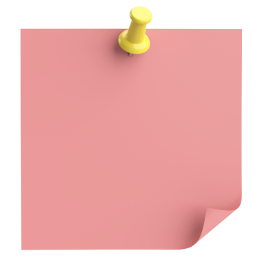 Üç boyutlu not defteri. Yapışkan bir not. 3B illüstrasyon.