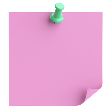 Üç boyutlu not defteri. Yapışkan bir not. 3B illüstrasyon.