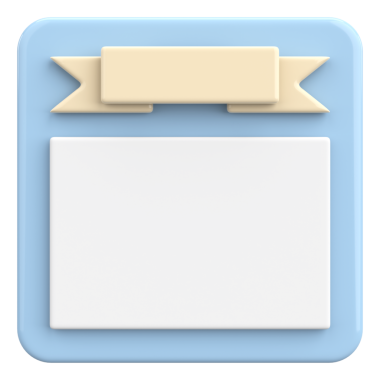 Üç boyutlu not kağıdı. 3B illüstrasyon.