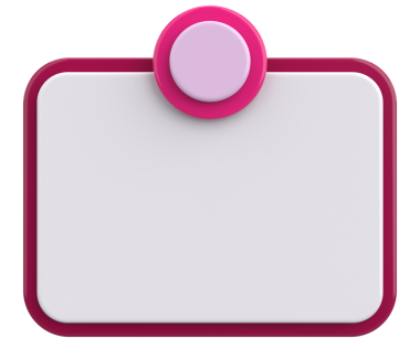 Üç boyutlu uyarı kutusu. Boş mesaj kutusu. 3B illüstrasyon.