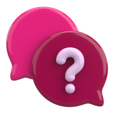 Soru işareti işareti. 3B illüstrasyon.