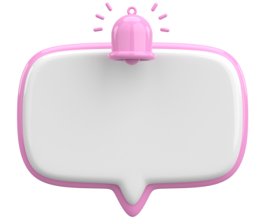 Üç boyutlu uyarı kutusu. 3B illüstrasyon.