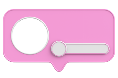 Profil kutusu. Sosyal medya profili. 3B illüstrasyon.