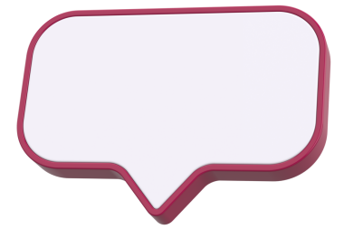 Konuşma balonu. Sohbet balonu. 3B illüstrasyon.