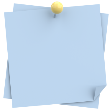 Üç boyutlu not defteri. Yapışkan bir not. 3B illüstrasyon.