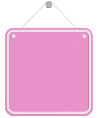 Boş Asılma İşareti. 3B Görüntü.