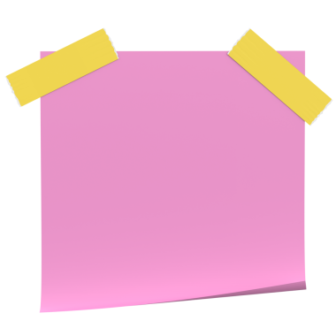 Üç boyutlu not defteri. Yapışkan bir not. 3B illüstrasyon.