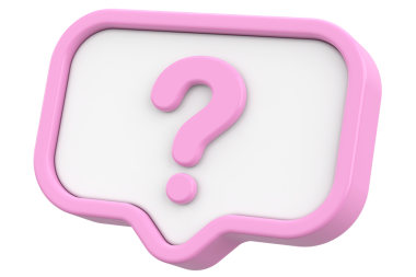 Soru işareti işareti. 3B illüstrasyon.