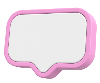 Konuşma balonu. Sohbet balonu. 3B illüstrasyon.