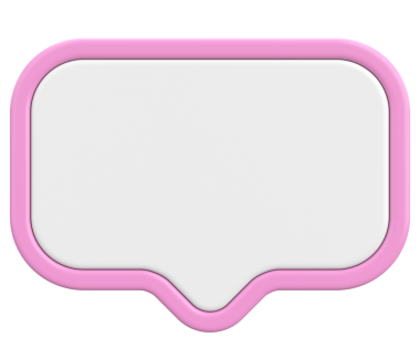 Konuşma balonu. Sohbet balonu. 3B illüstrasyon.