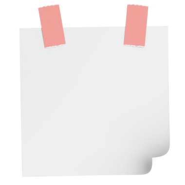 Üç boyutlu not defteri. Yapışkan bir not. 3B illüstrasyon.