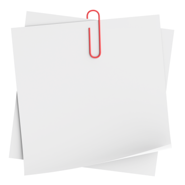 Üç boyutlu not defteri. Yapışkan bir not. 3B illüstrasyon.