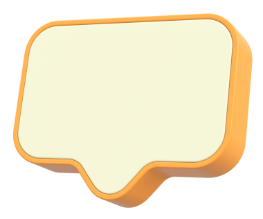 Üç boyutlu uyarı kutusu. 3B illüstrasyon.