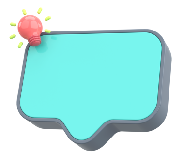 Etkileşimli ipuçları. Hızlı ipuçları. 3B illüstrasyon.