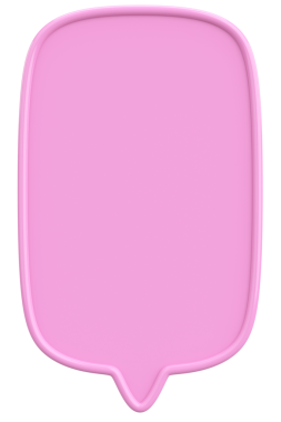 Konuşma balonu. Mesaj kutusu. 3B illüstrasyon.