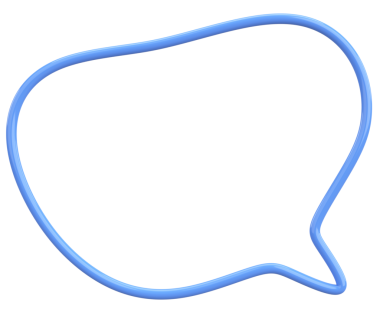 Konuşma balonu. Mesaj kutusu. 3B illüstrasyon.