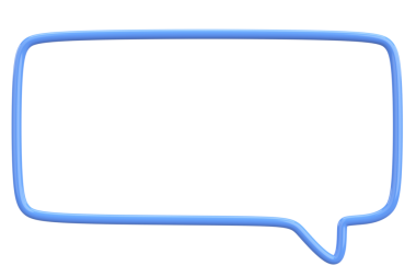 Konuşma balonu. Mesaj kutusu. 3B illüstrasyon.