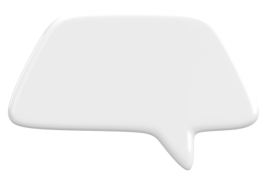 Konuşma balonu. Mesaj kutusu. 3B illüstrasyon.