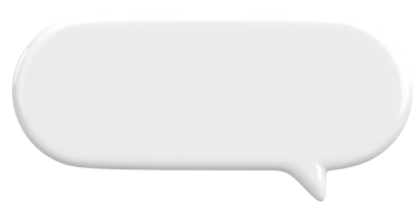 Konuşma balonu. Mesaj kutusu. 3B illüstrasyon.