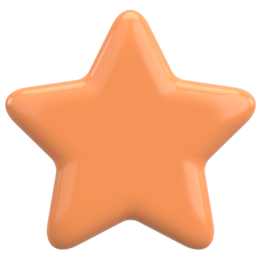 Üç boyutlu yıldız. Yıldız şeklinde. 3B illüstrasyon.