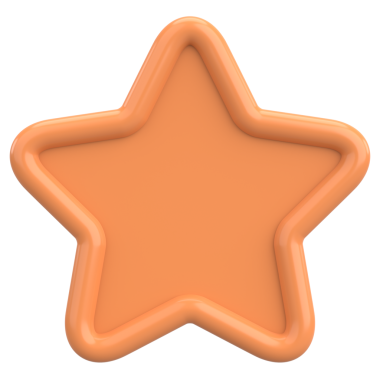 Yıldız Şekli Fiyat Etiketi. 3B illüstrasyon.