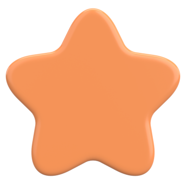 Üç boyutlu yıldız. Yıldız şeklinde. 3B illüstrasyon.