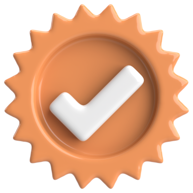 3 boyutlu onay kutusu. İşaretle. 3B illüstrasyon.