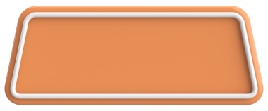 Üç boyutlu düğme. Boş tuş. 3B illüstrasyon.