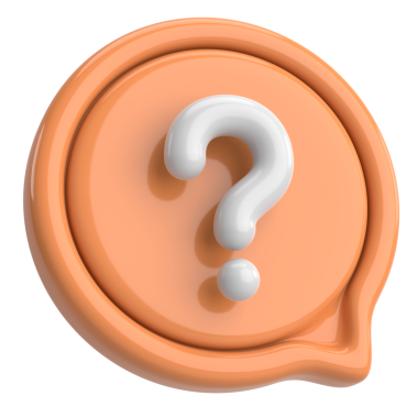 Soru işareti işareti. 3B illüstrasyon.