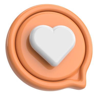 İkon gibi. Düğme gibi. 3B illüstrasyon.