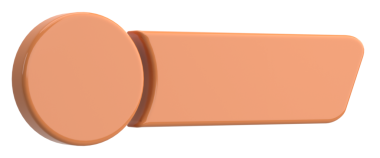 Üç boyutlu düğme. Boş tuş. 3B illüstrasyon.