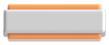 Üç boyutlu düğme. Boş tuş. 3B illüstrasyon.