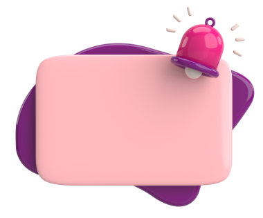 Üç boyutlu uyarı kutusu. 3B illüstrasyon.