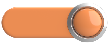 Üç boyutlu düğme. Boş tuş. 3B illüstrasyon.