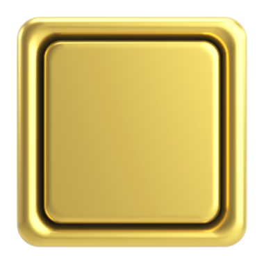 Üç boyutlu düğme. Boş tuş. 3B illüstrasyon.