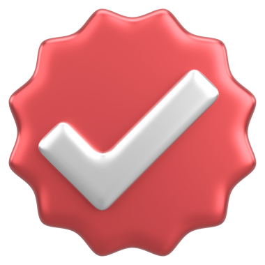 3 boyutlu onay kutusu. İşaretle. 3B illüstrasyon.