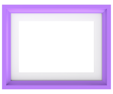 Resim çerçevesi. Manzara çerçevesi. 3B illüstrasyon.