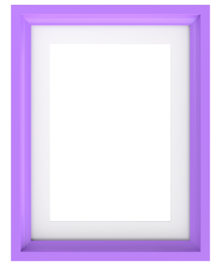 Resim çerçevesi. Portre çerçevesi. 3B illüstrasyon.