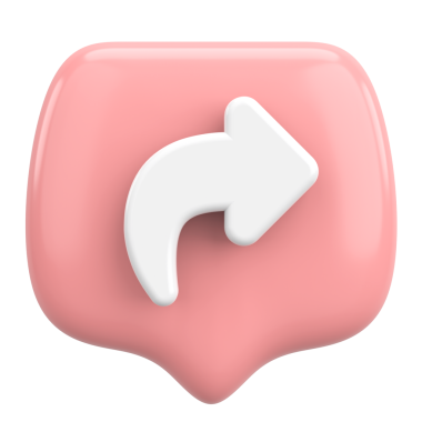 Simgeyi paylaş. Paylaş düğmesi. 3B illüstrasyon.