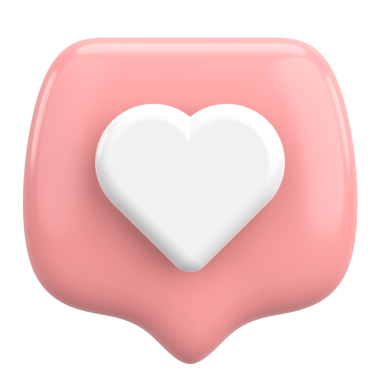 İkon gibi. Düğme gibi. 3B illüstrasyon.