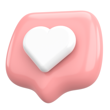 İkon gibi. Düğme gibi. 3B illüstrasyon.