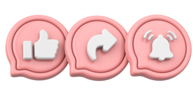 Ortak abonelik simgesi gibi. 3B illüstrasyon.