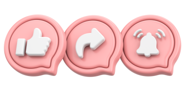 Ortak abonelik simgesi gibi. 3B illüstrasyon.