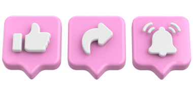 Ortak abonelik simgesi gibi. 3B illüstrasyon.