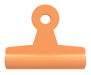 Ataç. Üç boyutlu ataç. 3B illüstrasyon.